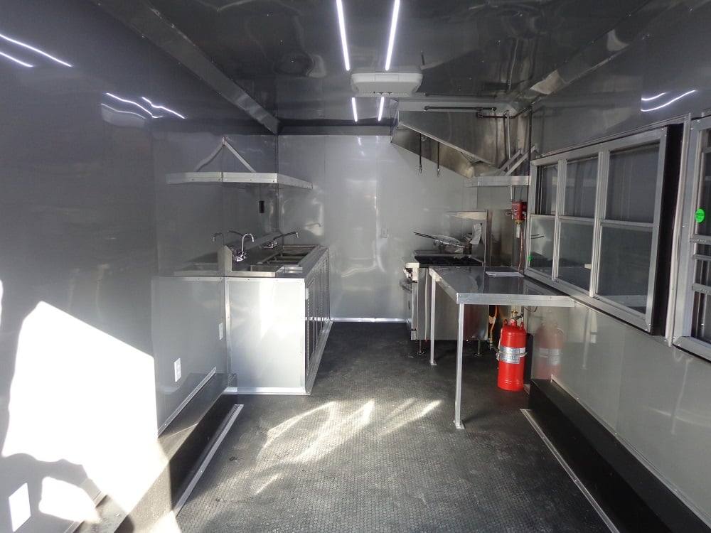339-8.5-x-20-black-concession-food-trailer-with-appliances-3.jpg 8.5' x 20' Black Concession Food Trailer With Appliances