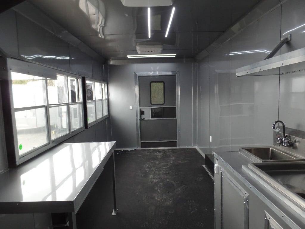 339-8.5-x-20-black-concession-food-trailer-with-appliances-7.jpg 8.5' x 20' Black Concession Food Trailer With Appliances