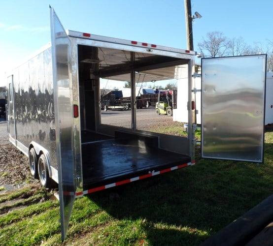8.5' x 20' Black Concession Pizza Food Event Catering Trailer