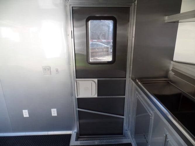 8.5' x 20' Black Concession Pizza Food Event Catering Trailer