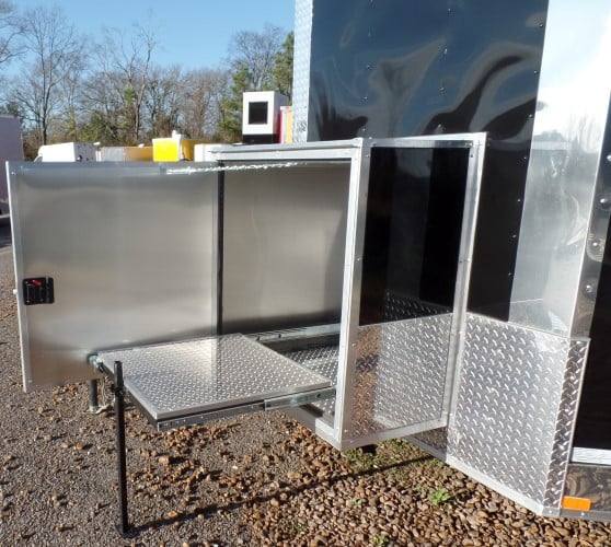 8.5' x 20' Black Concession Pizza Food Event Catering Trailer