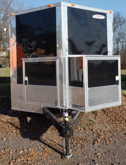 8.5' x 20' Black Concession Pizza Food Event Catering Trailer