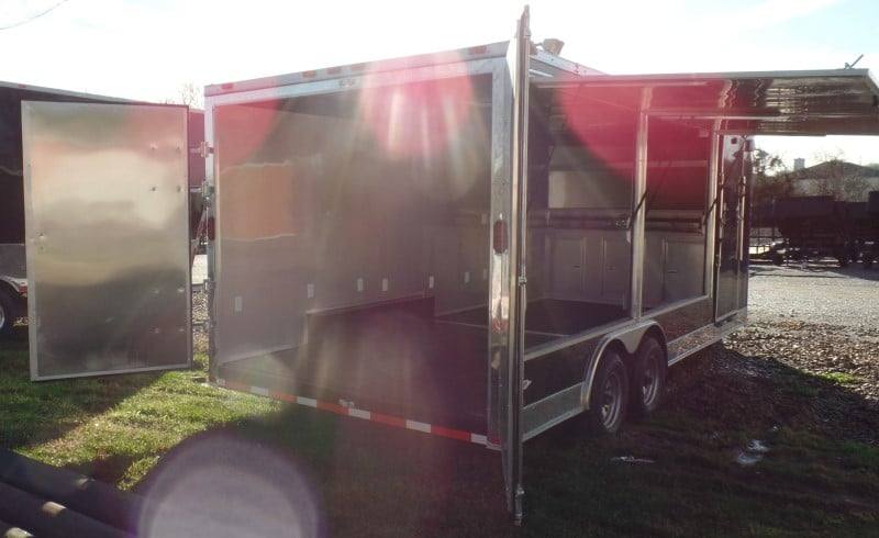 8.5' x 20' Black Concession Pizza Food Event Catering Trailer