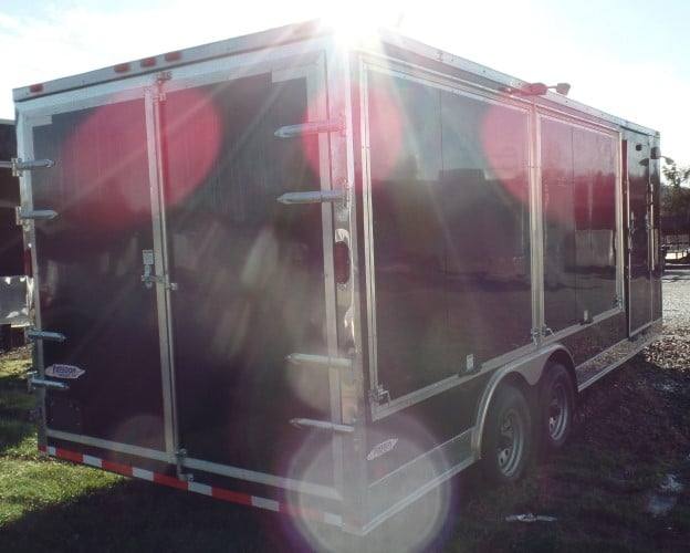 8.5' x 20' Black Concession Pizza Food Event Catering Trailer