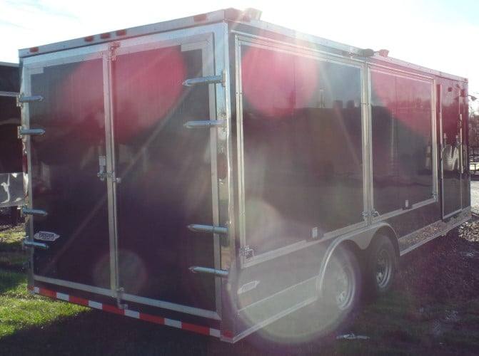8.5' x 20' Black Concession Pizza Food Event Catering Trailer
