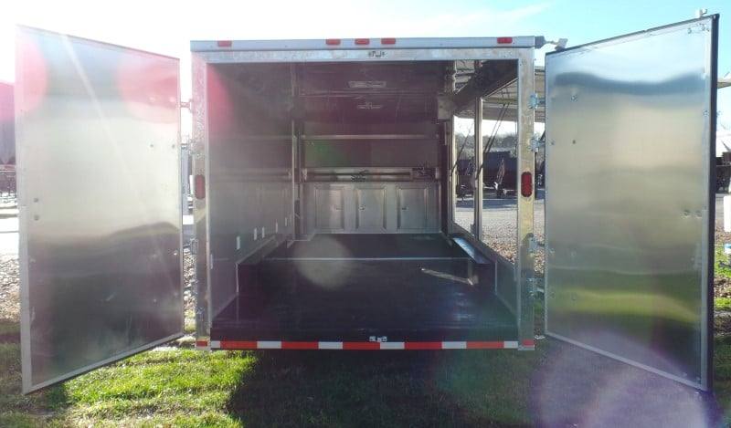 8.5' x 20' Black Concession Pizza Food Event Catering Trailer