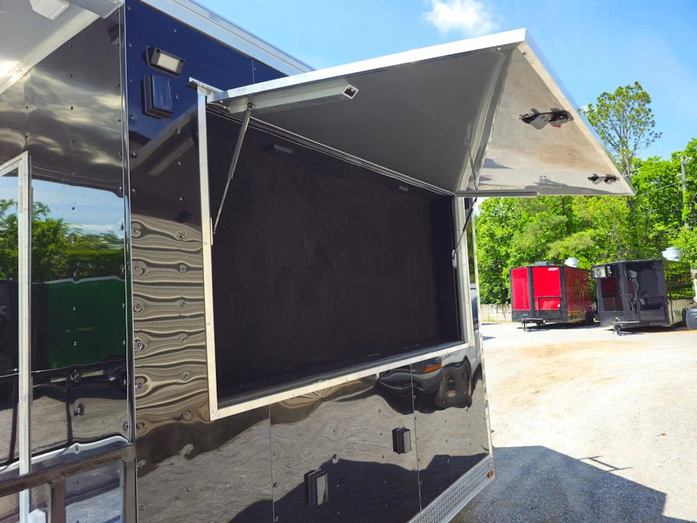 341-8.5-x-20-black-concession-trailer-bbq-food-event-catering-12.webp 8.5' X 20' Black Concession Trailer BBQ Food Event Catering