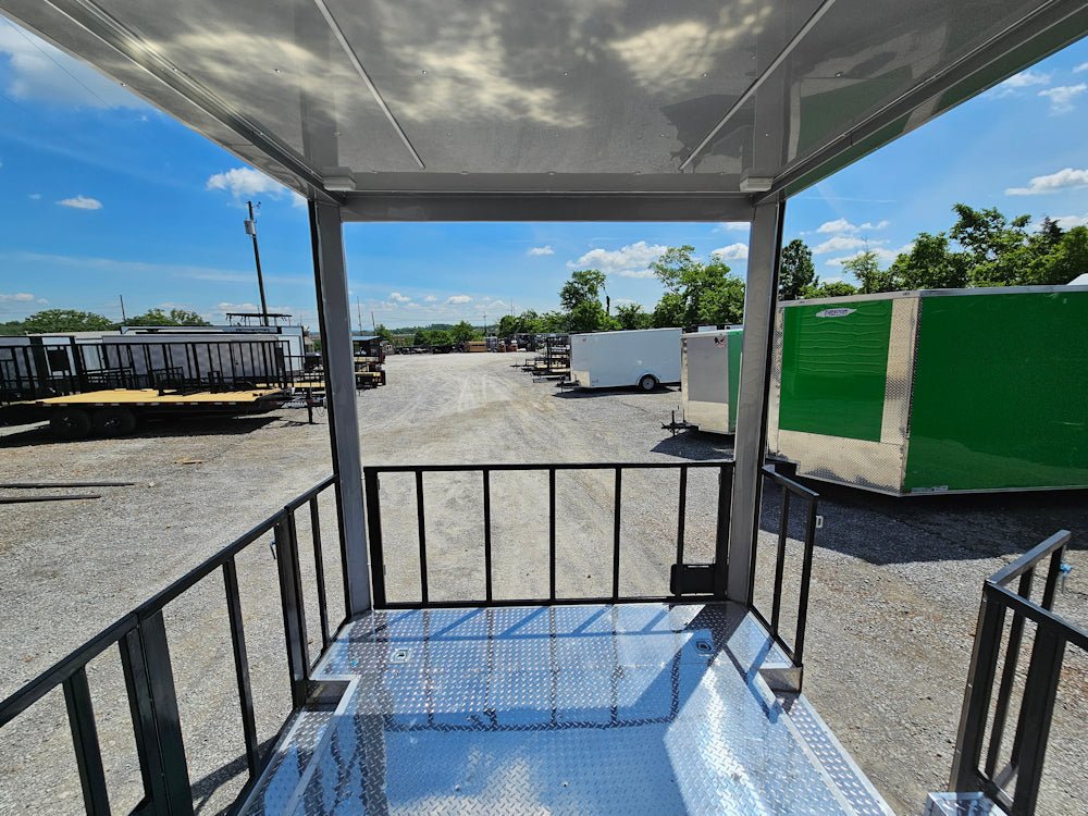 341-8.5-x-20-black-concession-trailer-bbq-food-event-catering-18.jpg 8.5' X 20' Black Concession Trailer BBQ Food Event Catering