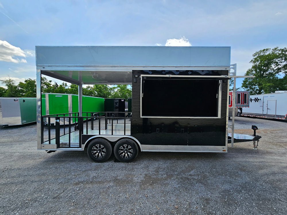 341-8.5-x-20-black-concession-trailer-bbq-food-event-catering-28.jpg 8.5' X 20' Black Concession Trailer BBQ Food Event Catering