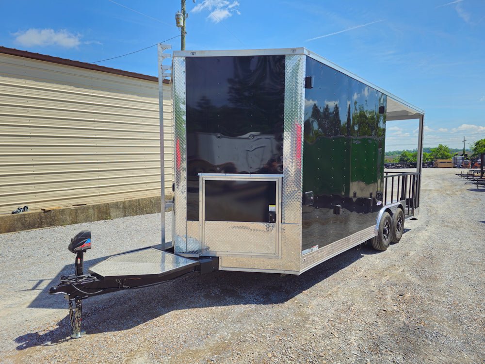 341-8.5-x-20-black-concession-trailer-bbq-food-event-catering-3.jpg 8.5' X 20' Black Concession Trailer BBQ Food Event Catering