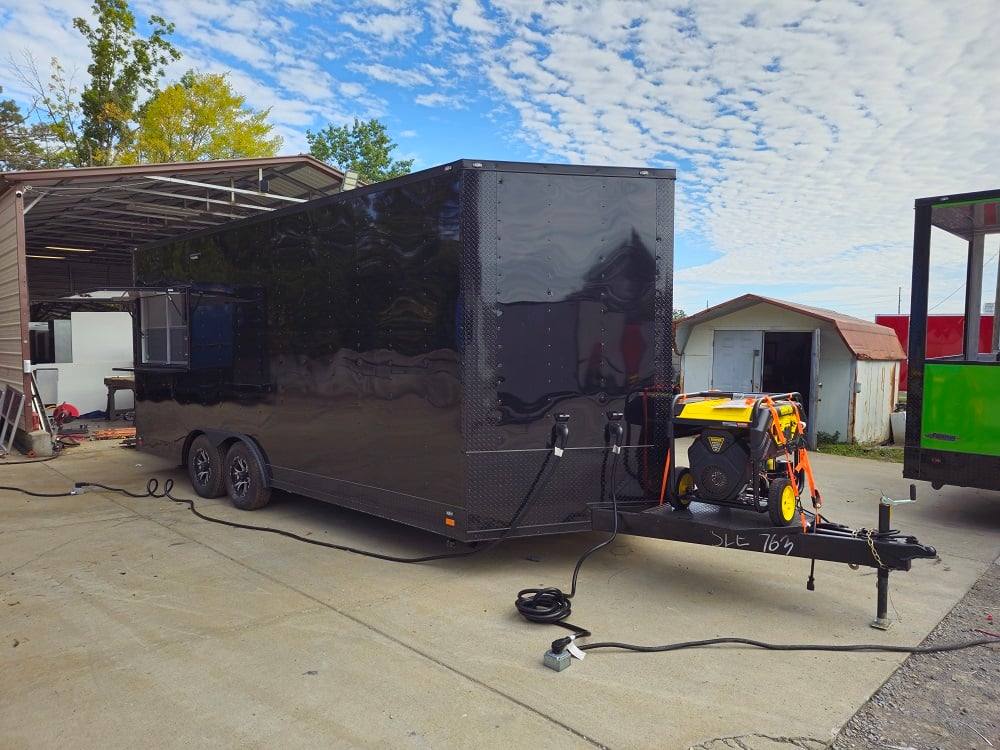 342-8.5-x-20-black-concession-trailer-food-event-catering-2.jpg 8.5' X 20' Black Concession Trailer Food Event Catering