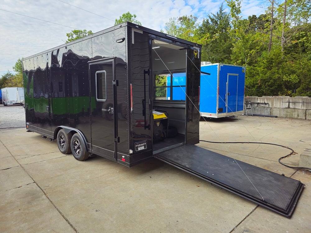 342-8.5-x-20-black-concession-trailer-food-event-catering-6.jpg 8.5' X 20' Black Concession Trailer Food Event Catering