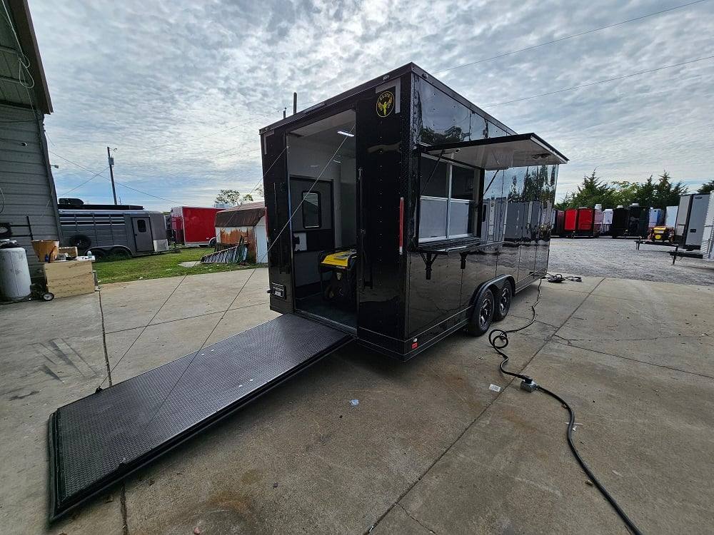342-8.5-x-20-black-concession-trailer-food-event-catering-8.jpg 8.5' X 20' Black Concession Trailer Food Event Catering