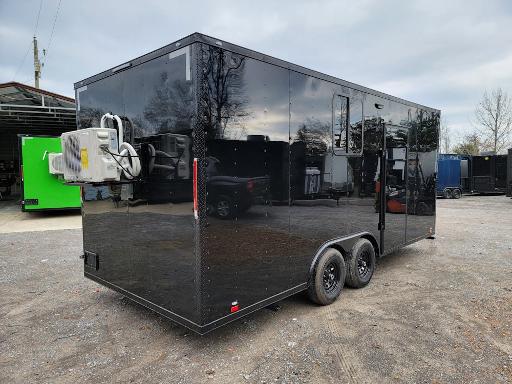 343-8.5-x-20-black-concession-trailer-office-mobile-command-center-7.jpg 8.5' X 20' Black Concession Trailer Office & Mobile Command Center