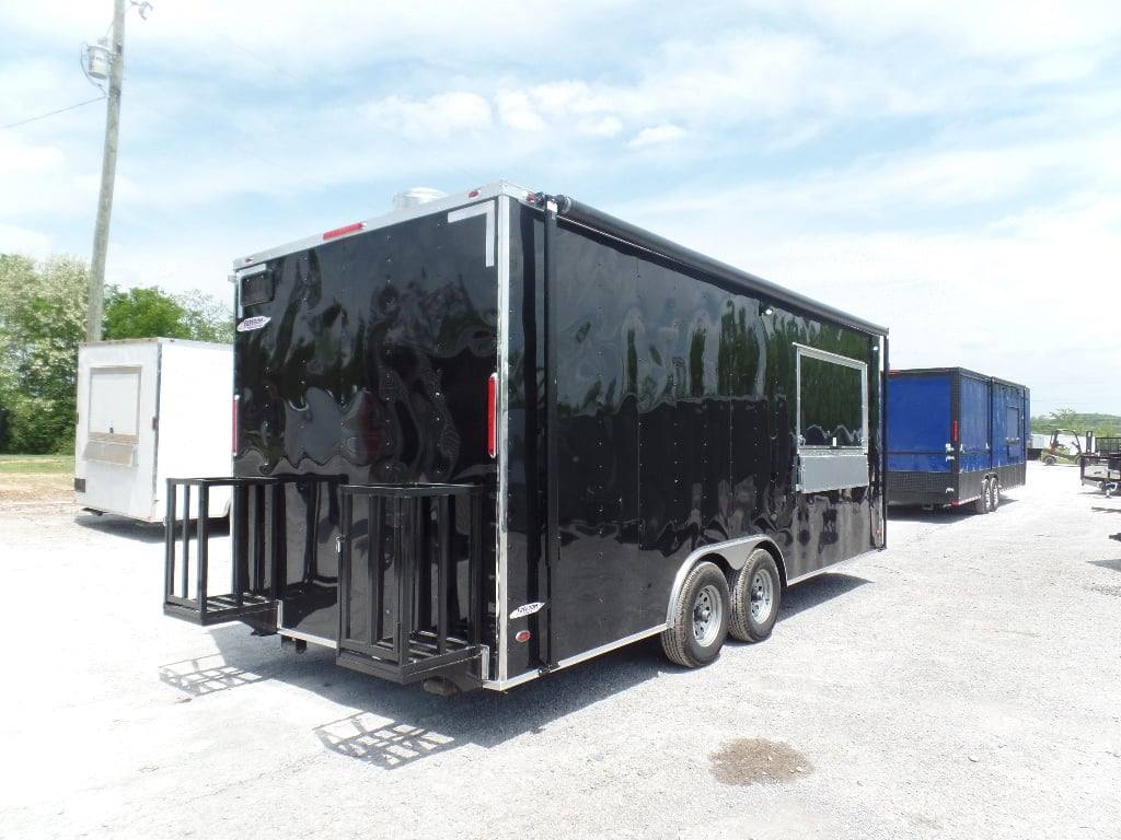 344-8.5-x-20-black-event-bbq-concession-trailer-15.jpg 8.5' x 20' Black Event BBQ Concession Trailer
