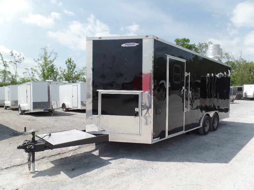 344-8.5-x-20-black-event-bbq-concession-trailer-16.jpg 8.5' x 20' Black Event BBQ Concession Trailer