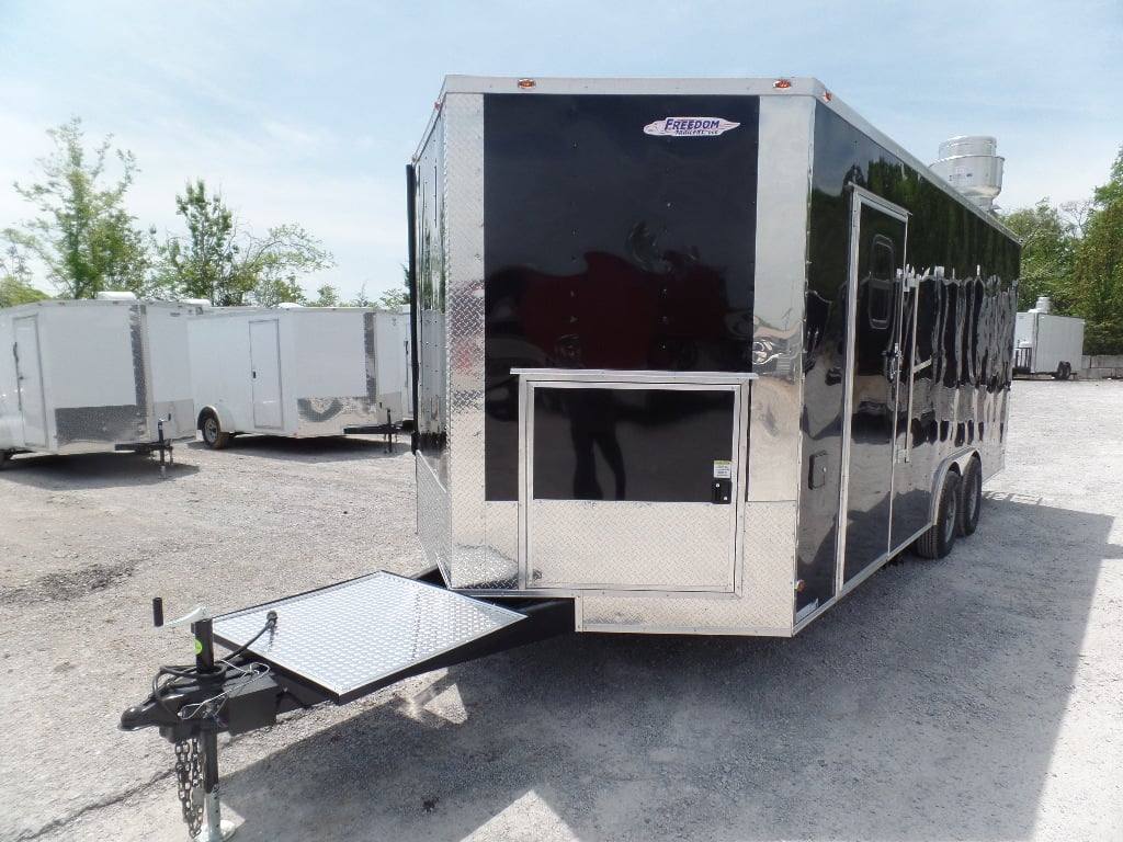 344-8.5-x-20-black-event-bbq-concession-trailer-18.jpg 8.5' x 20' Black Event BBQ Concession Trailer