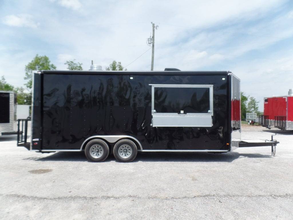344-8.5-x-20-black-event-bbq-concession-trailer-21.jpg 8.5' x 20' Black Event BBQ Concession Trailer