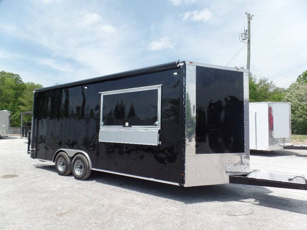 344-8.5-x-20-black-event-bbq-concession-trailer-27.jpg 8.5' x 20' Black Event BBQ Concession Trailer