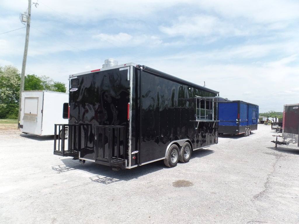 344-8.5-x-20-black-event-bbq-concession-trailer-31.jpg 8.5' x 20' Black Event BBQ Concession Trailer