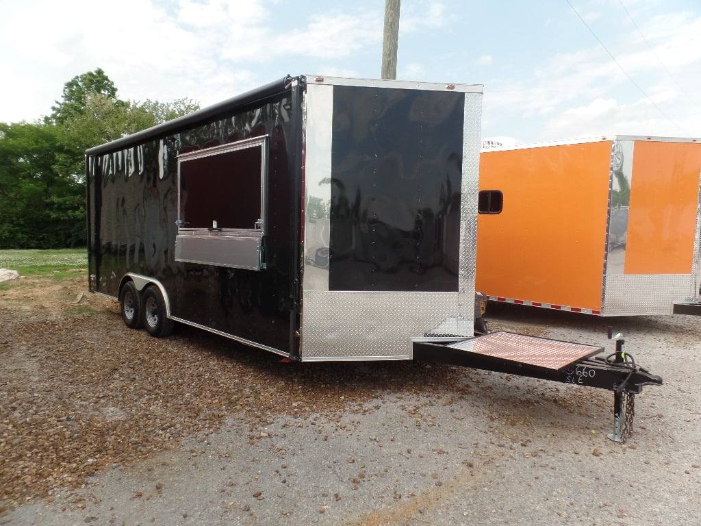 344-8.5-x-20-black-event-bbq-concession-trailer-32.jpg 8.5' x 20' Black Event BBQ Concession Trailer