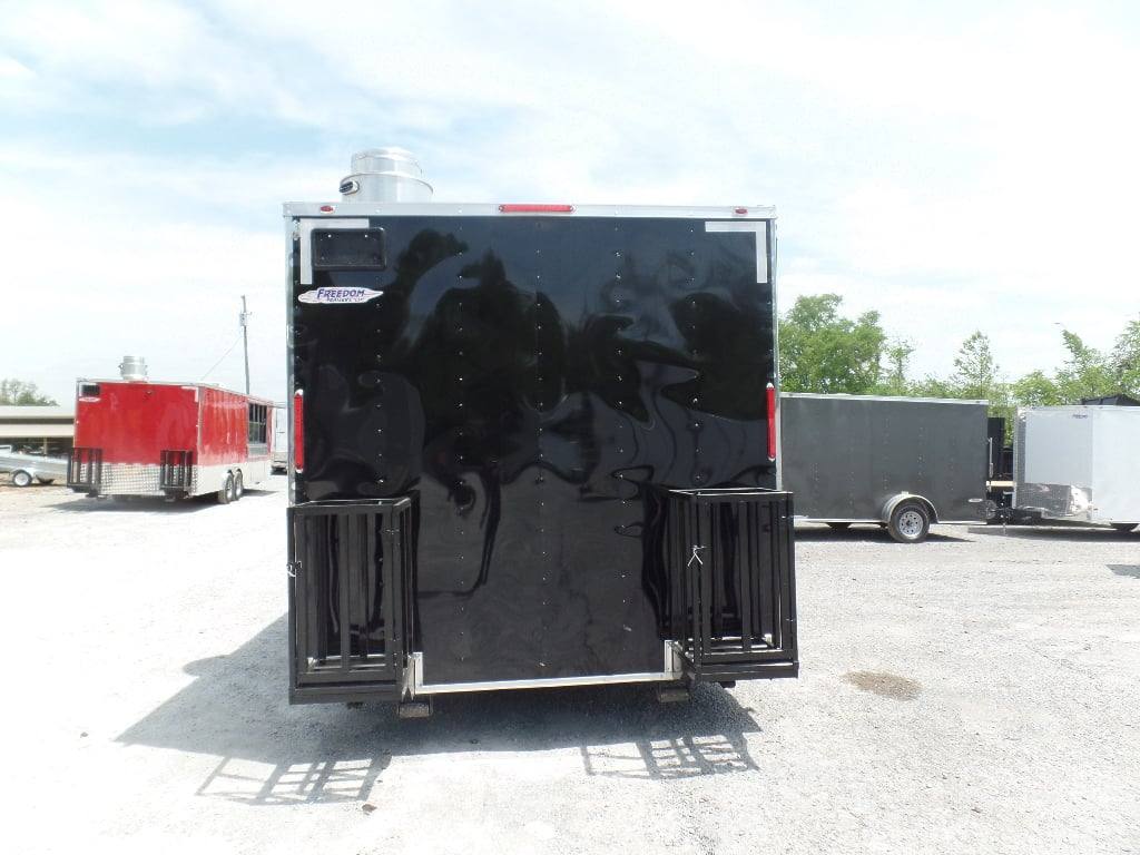 344-8.5-x-20-black-event-bbq-concession-trailer-8.jpg 8.5' x 20' Black Event BBQ Concession Trailer