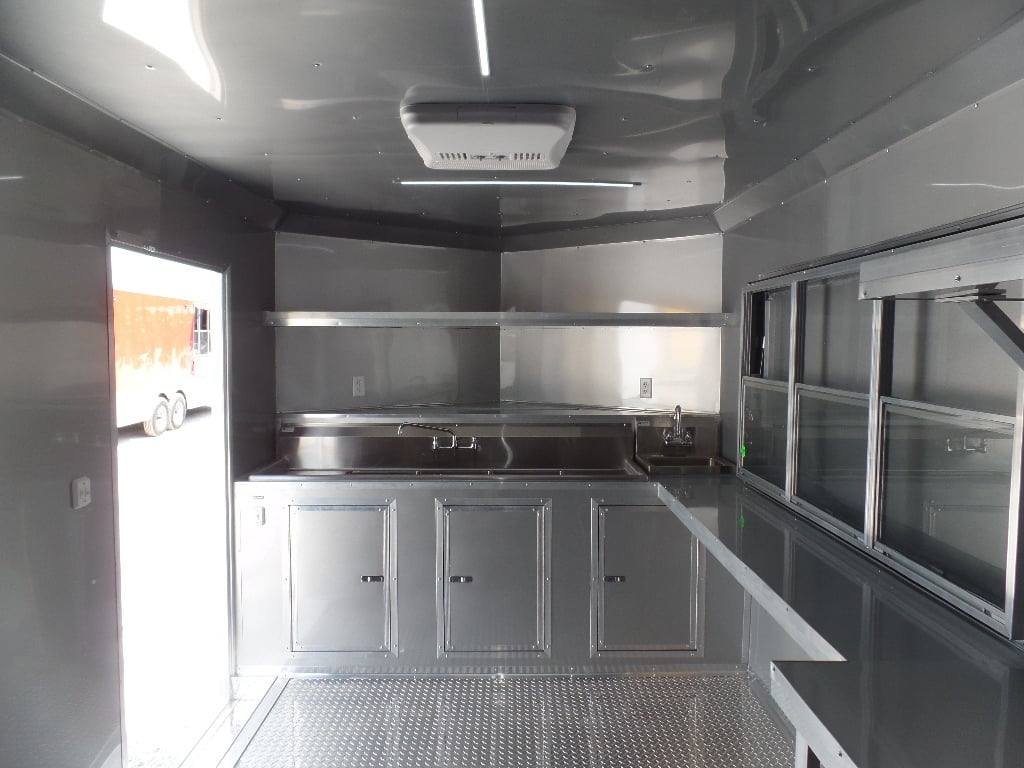 344-8.5-x-20-black-event-bbq-concession-trailer-9.jpg 8.5' x 20' Black Event BBQ Concession Trailer