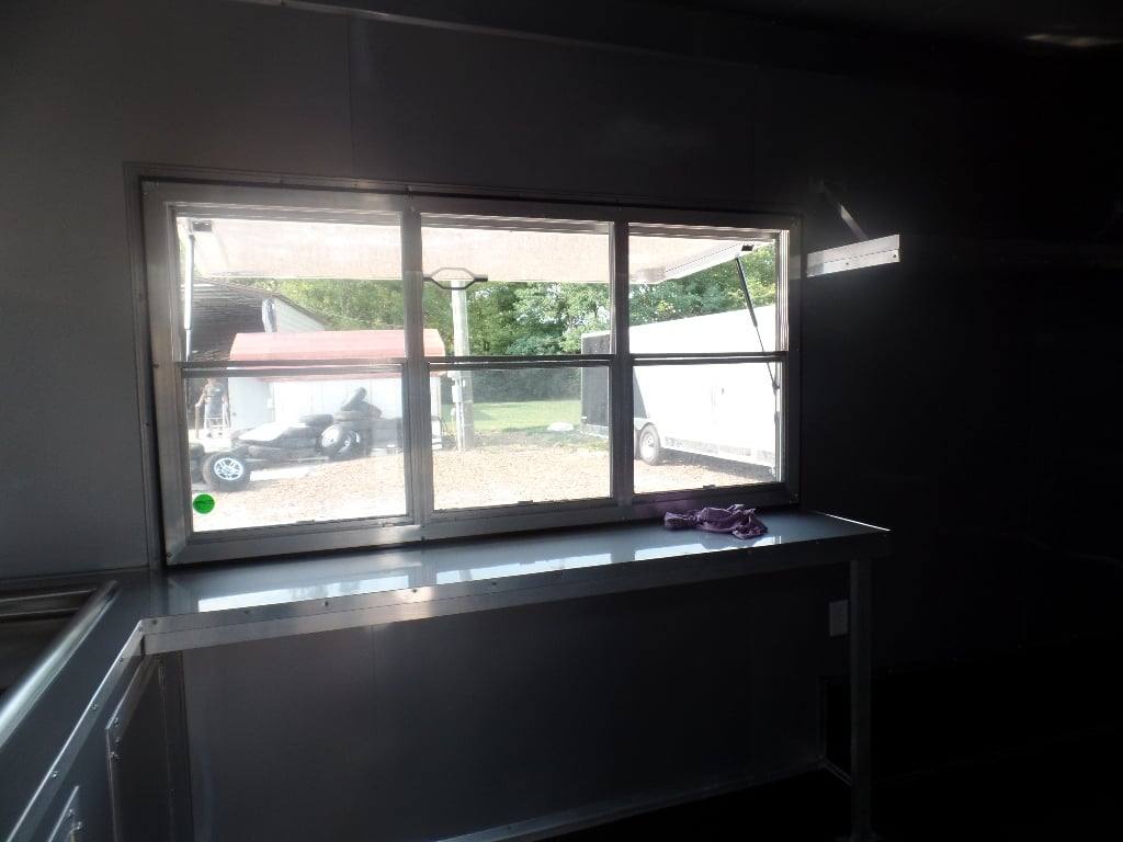 346-8.5-x-20-black-food-catering-trailer-16.jpg 8.5' x 20' Black Food Catering Trailer