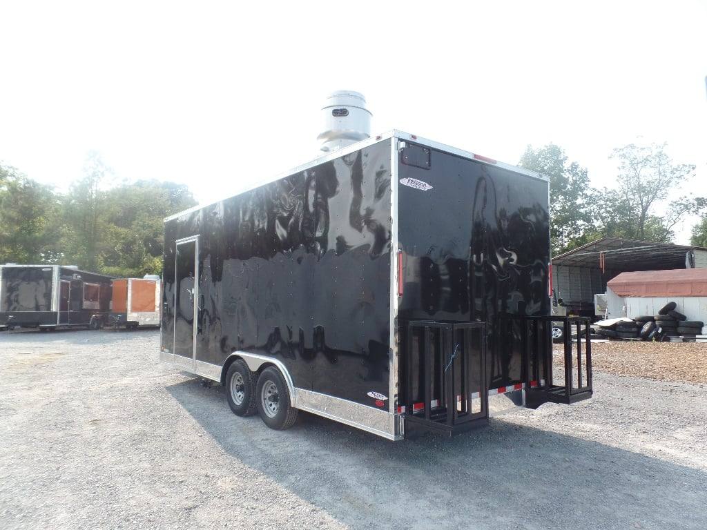 346-8.5-x-20-black-food-catering-trailer-3.jpg 8.5' x 20' Black Food Catering Trailer
