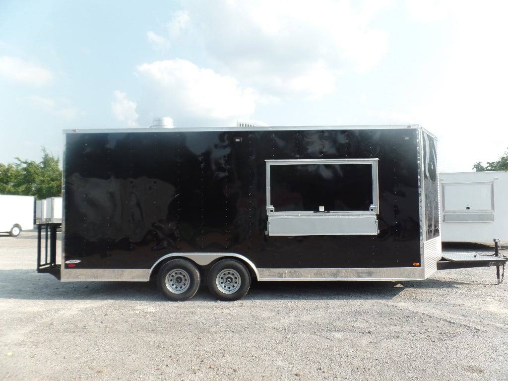 346-8.5-x-20-black-food-catering-trailer-5.jpg 8.5' x 20' Black Food Catering Trailer