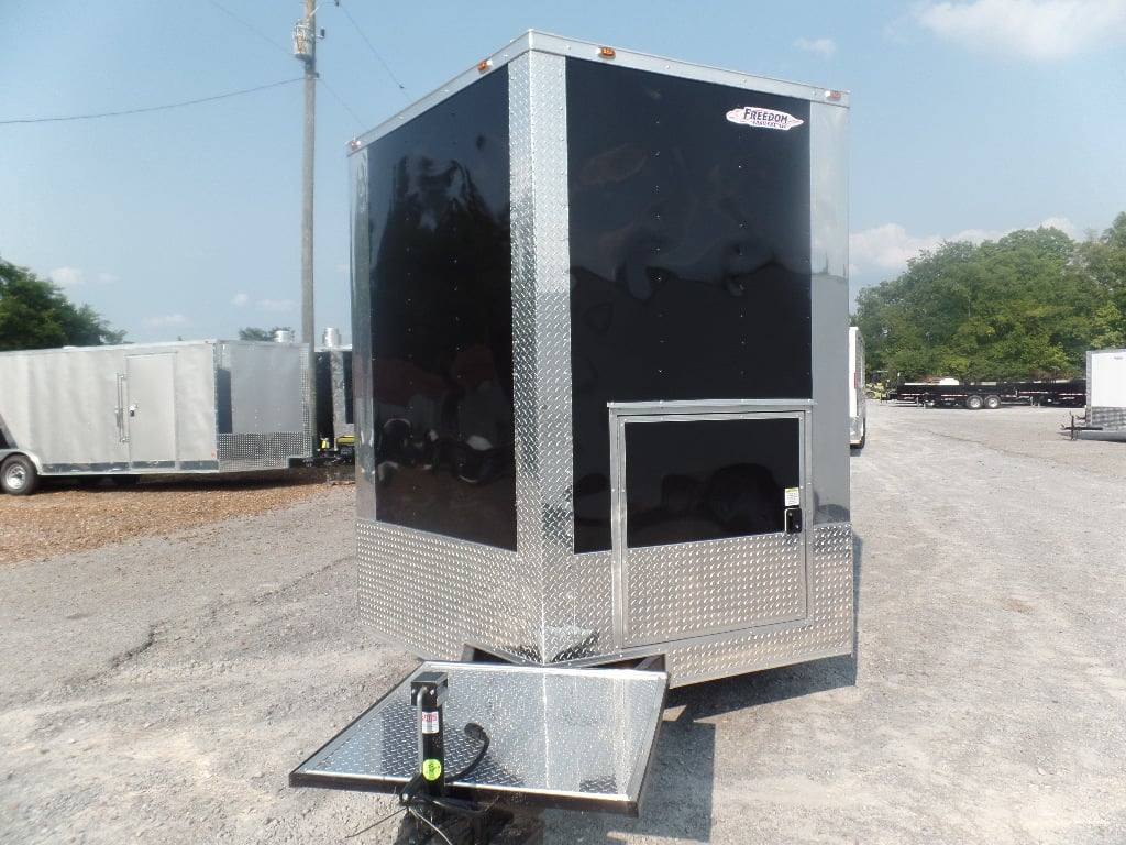 346-8.5-x-20-black-food-catering-trailer-8.jpg 8.5' x 20' Black Food Catering Trailer