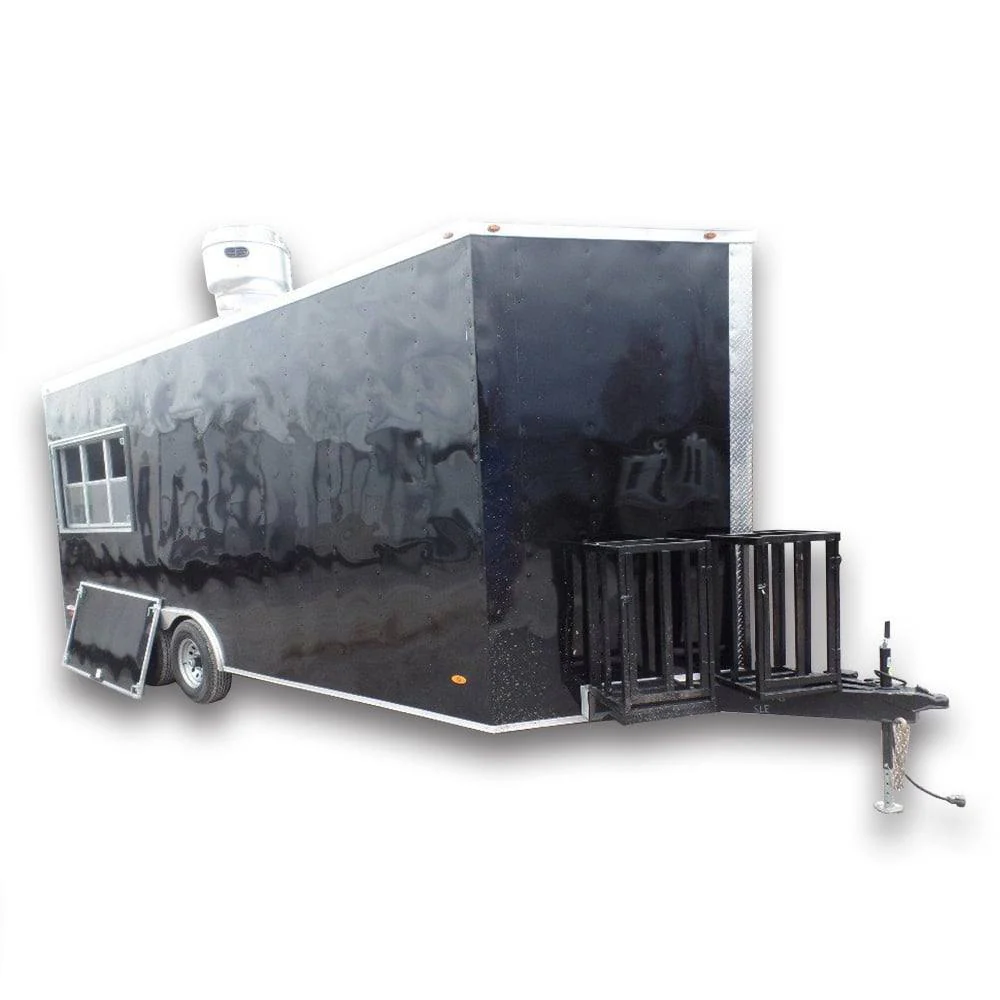 347-8.5-x-20-black-food-event-concession-food-trailer-1.webp 8.5' x 20' Black Food Event Concession Food Trailer