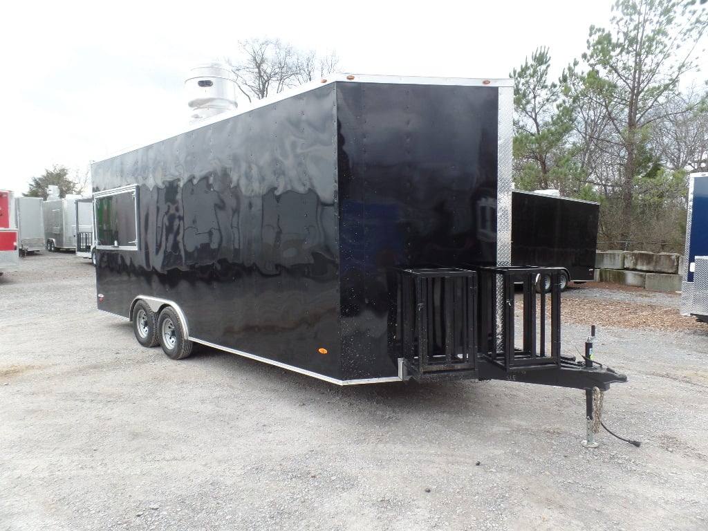 347-8.5-x-20-black-food-event-concession-food-trailer-22.jpg 8.5' x 20' Black Food Event Concession Food Trailer