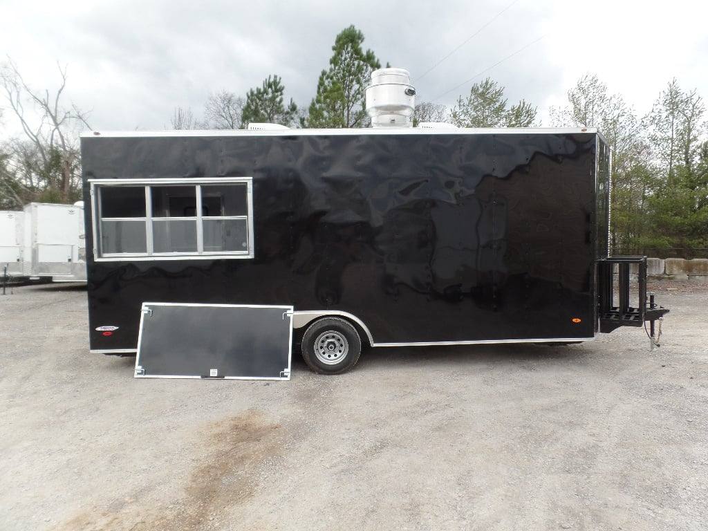347-8.5-x-20-black-food-event-concession-food-trailer-23.jpg 8.5' x 20' Black Food Event Concession Food Trailer