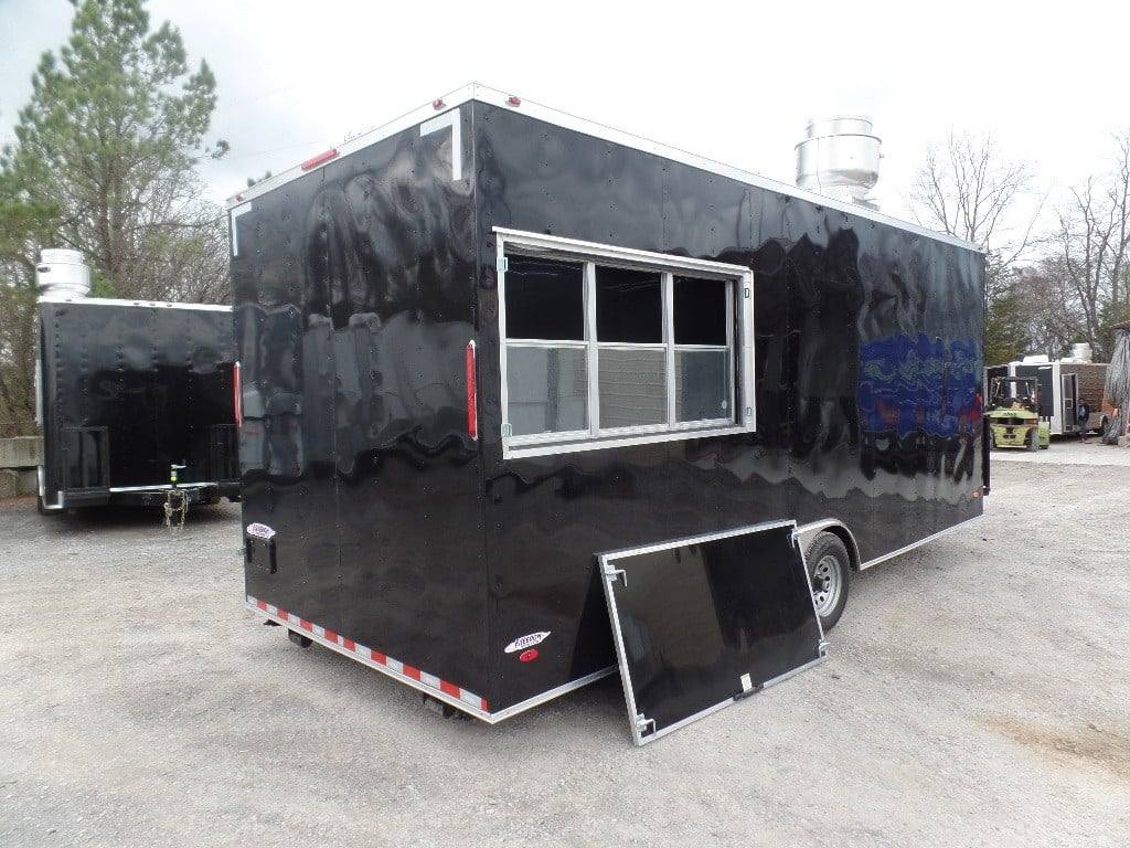 347-8.5-x-20-black-food-event-concession-food-trailer-31.jpg 8.5' x 20' Black Food Event Concession Food Trailer