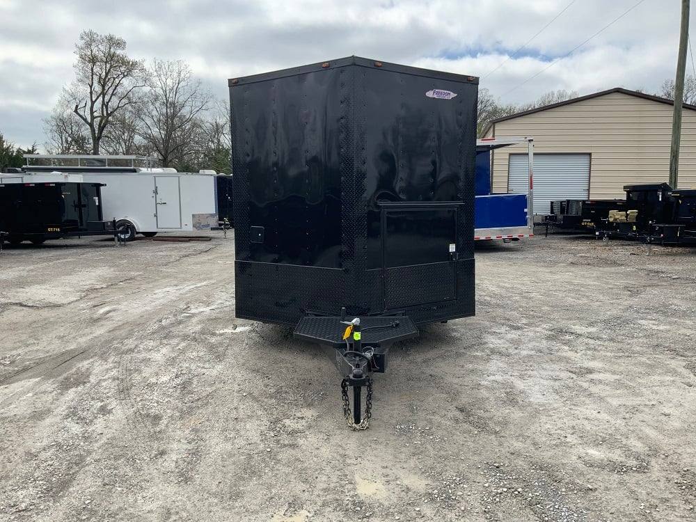 8.5' x 20' Black On Black Concession Food Trailer