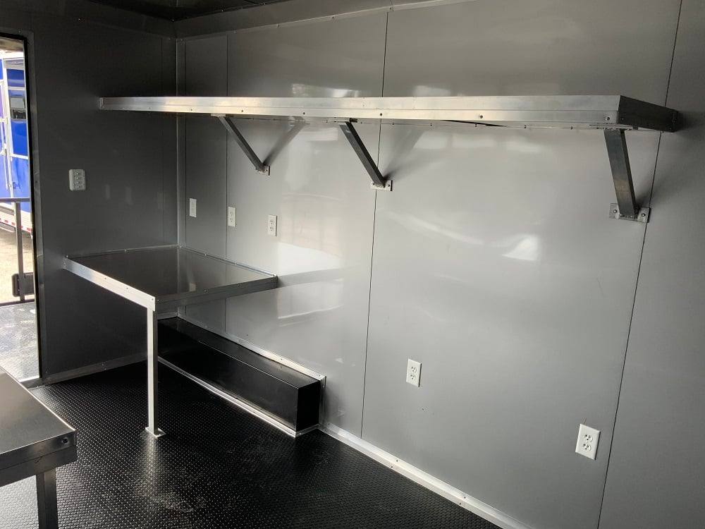 8.5' x 20' Black On Black Concession Food Trailer