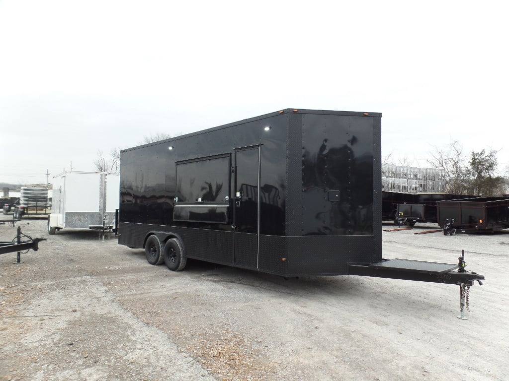 349-8.5-x-20-black-out-concession-food-catering-event-trailer-3.jpg 8.5' x 20' Black Out Concession Food Catering Event Trailer