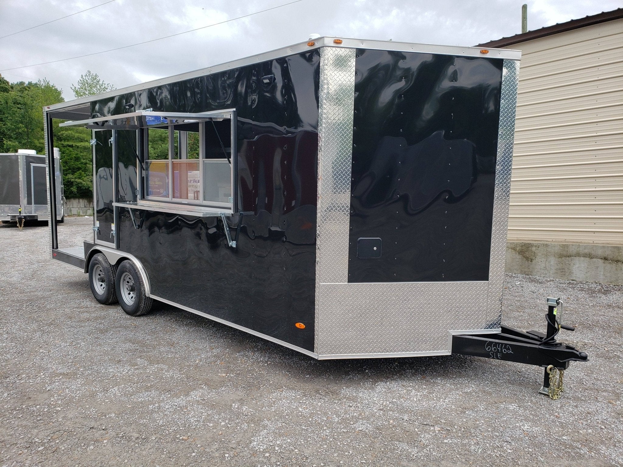 351-8.5-x-20-black-pizza-vending-concession-food-trailer-1.jpg 8.5' x 20' Black Pizza Vending Concession Food Trailer