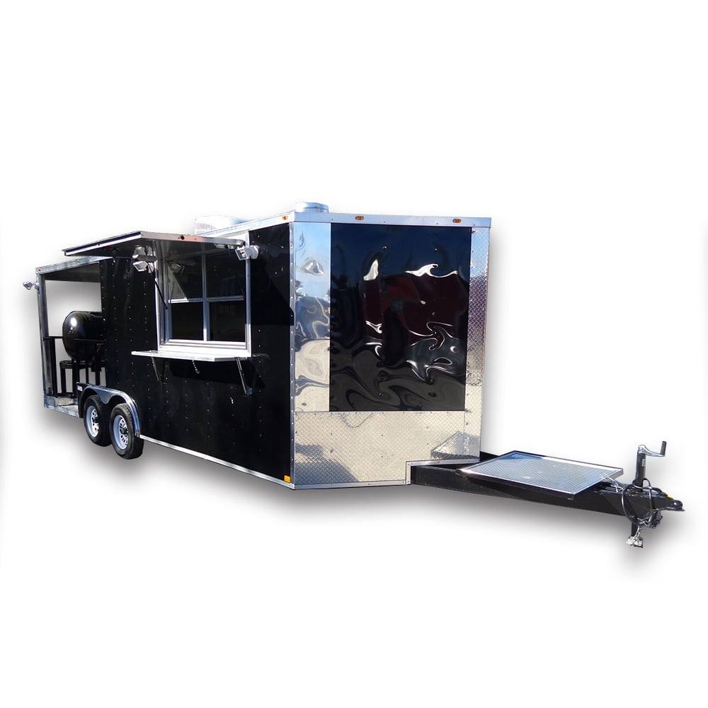 352-8.5-x-20-black-porch-style-concession-food-trailer-1.jpg 8.5' x 20' Black Porch Style Concession Food Trailer
