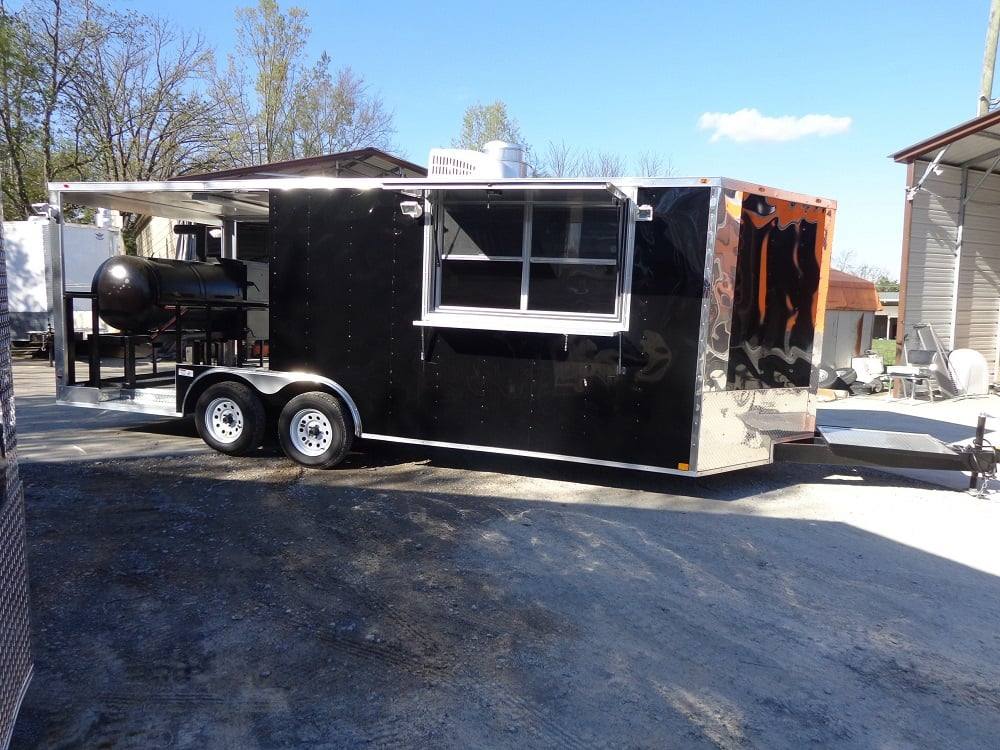 352-8.5-x-20-black-porch-style-concession-food-trailer-4.jpg 8.5' x 20' Black Porch Style Concession Food Trailer