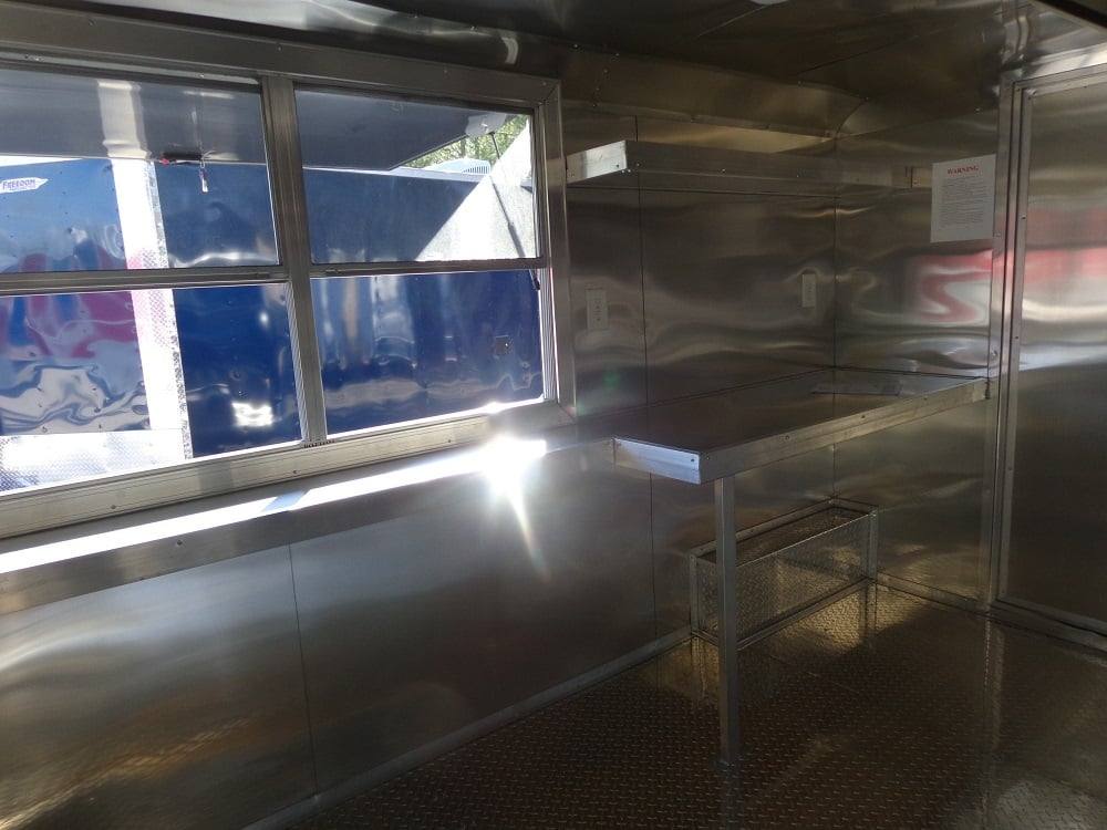 353-8.5-x-20-black-porch-style-concession-food-trailer-with-appliances-10.jpg 8.5' x 20' Black Porch Style Concession Food Trailer With Appliances