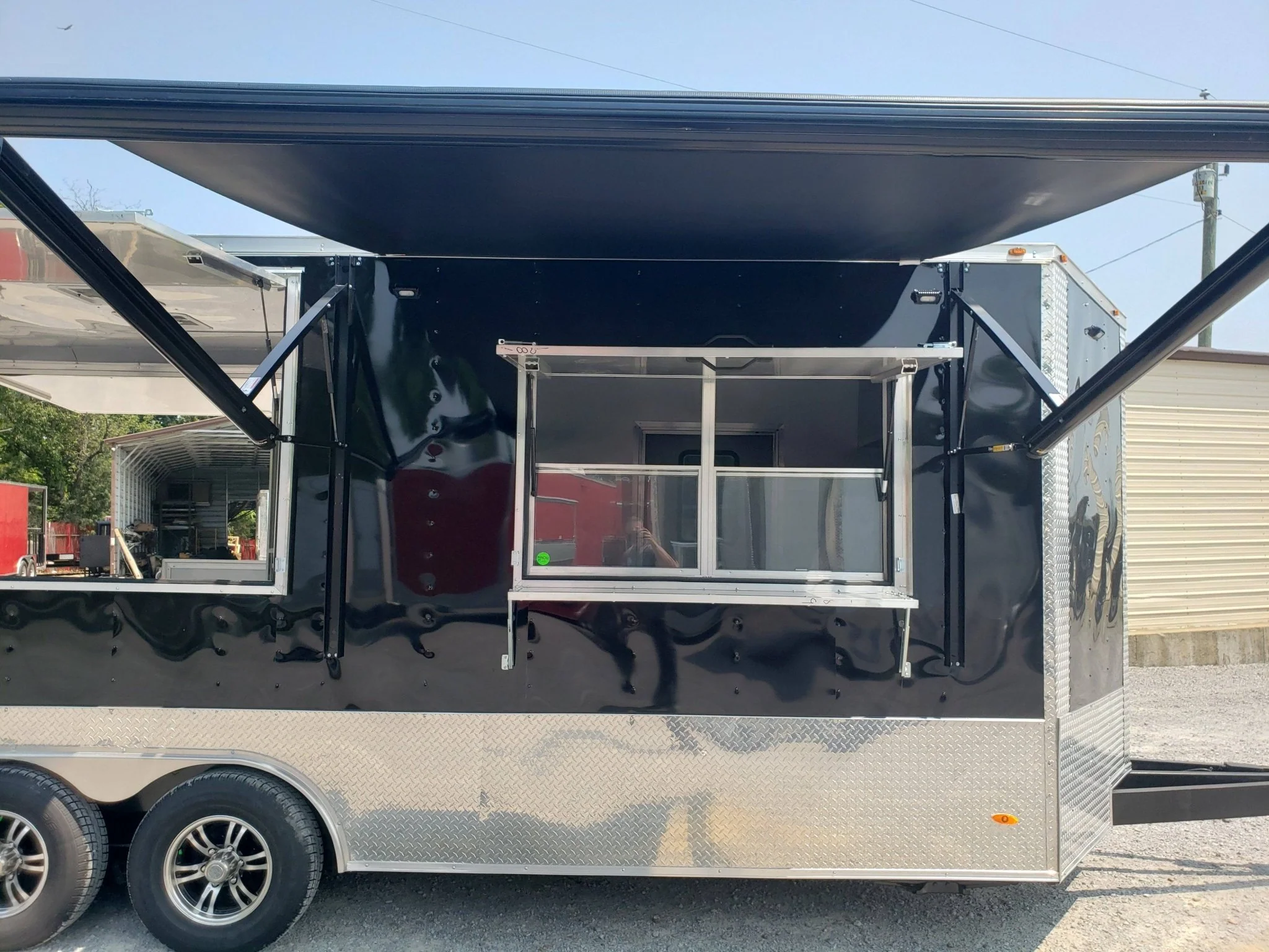 354-8.5-x-20-black-porch-style-concession-trailer-10.webp 8.5' x 20' Black Porch Style Concession Trailer