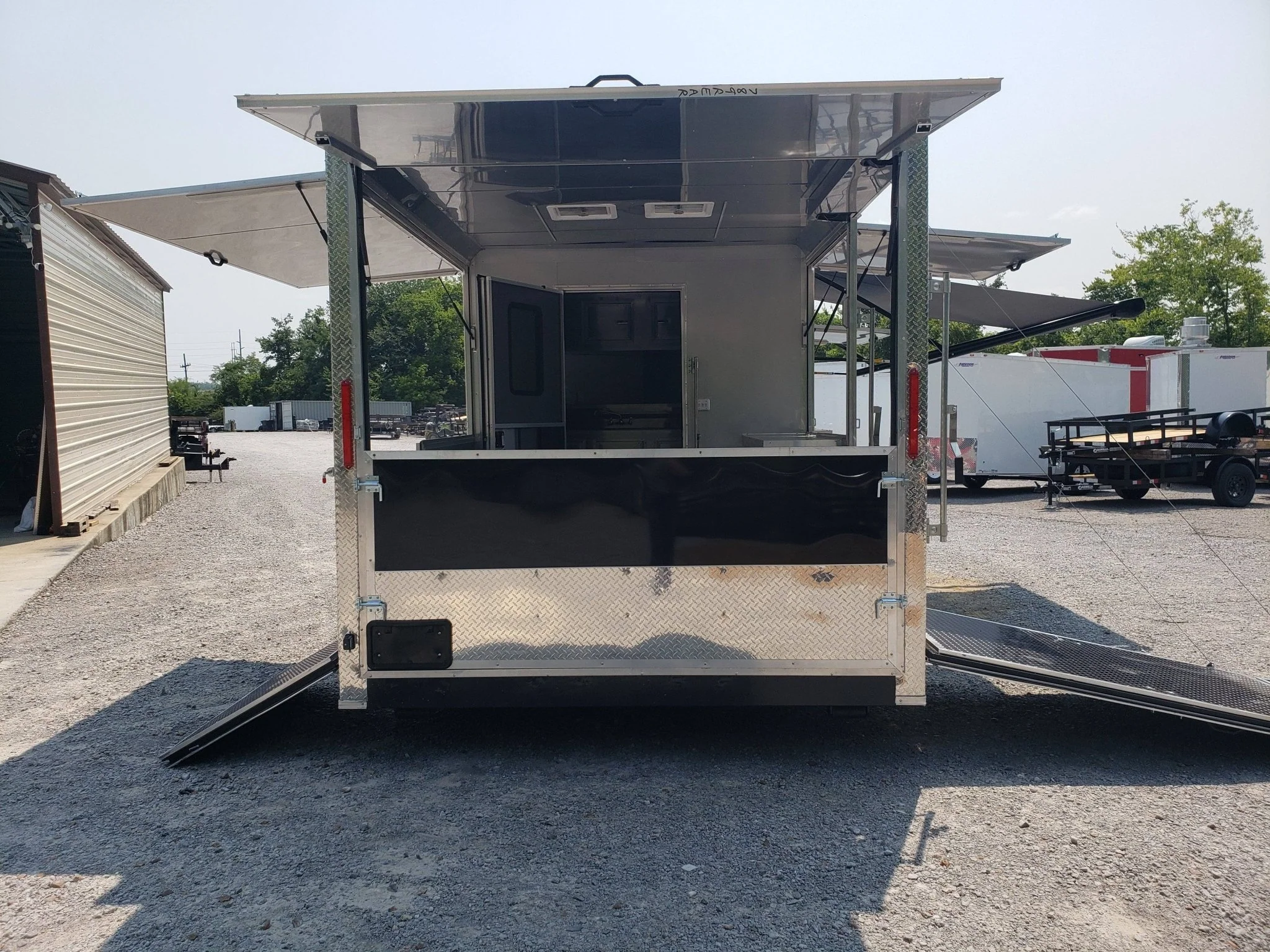 354-8.5-x-20-black-porch-style-concession-trailer-13.webp 8.5' x 20' Black Porch Style Concession Trailer