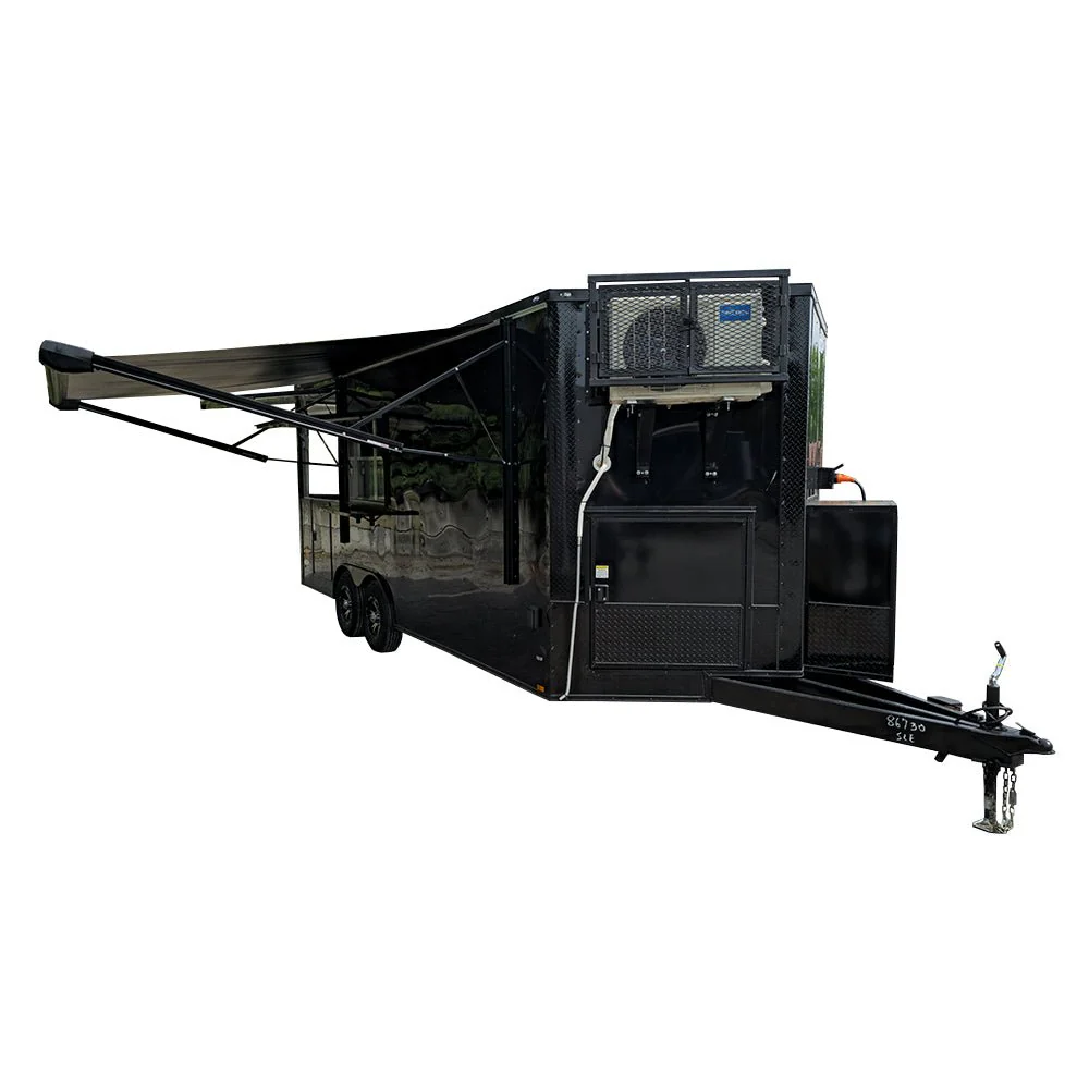 355-8.5-x-20-black-w-bo-concession-trailer-beverage-vending-1.webp 8.5' X 20' Black W/BO Concession Trailer Beverage Vending