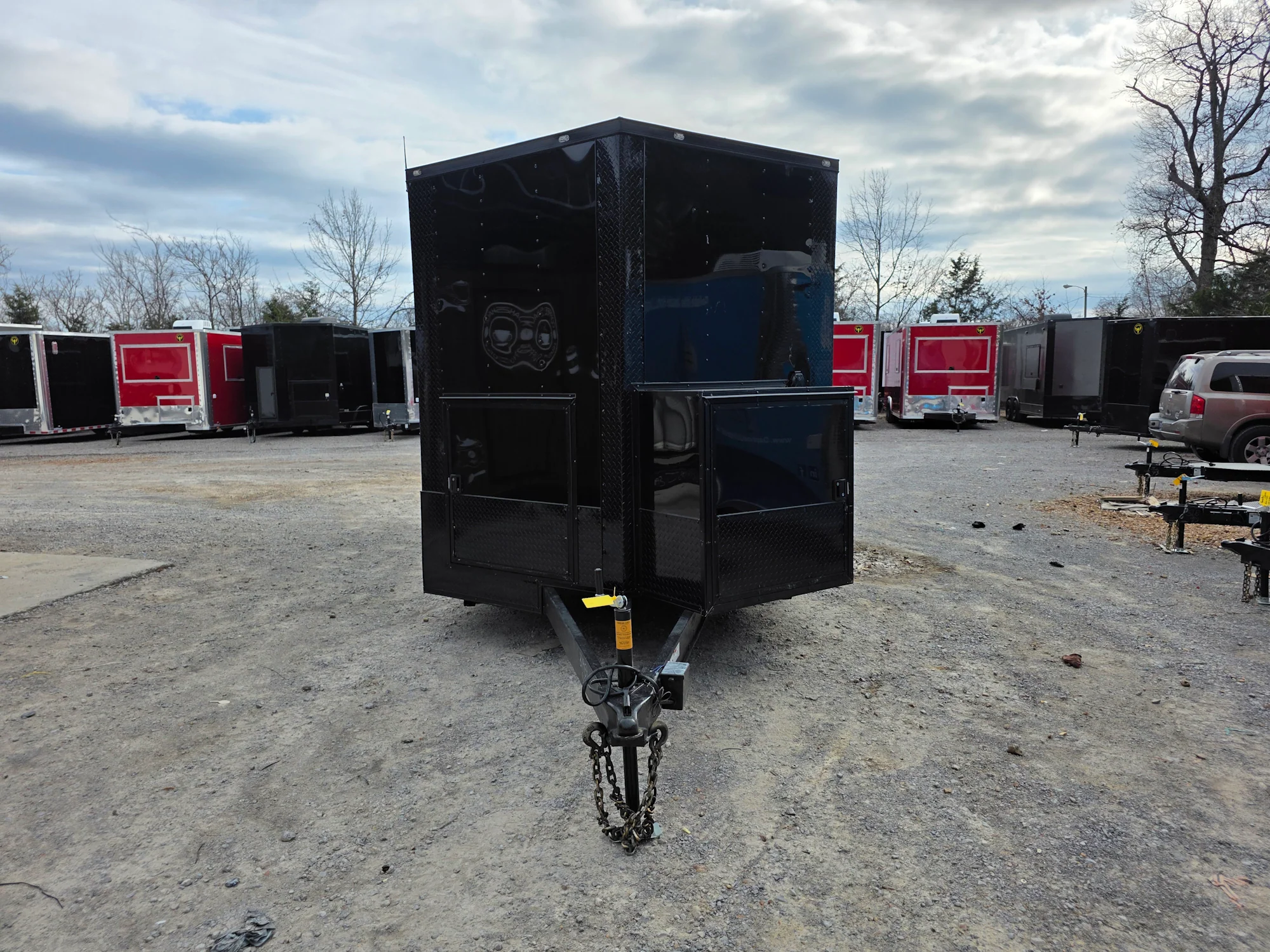 357-8.5-x-20-black-with-blackout-concession-trailer-food-event-catering-2.webp 8.5' X 20' Black With Blackout Concession Trailer Food Event Catering