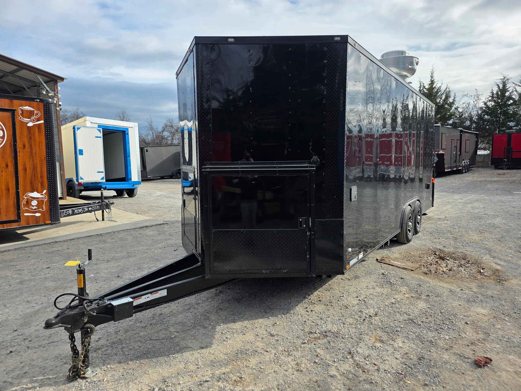 357-8.5-x-20-black-with-blackout-concession-trailer-food-event-catering-3.webp 8.5' X 20' Black With Blackout Concession Trailer Food Event Catering