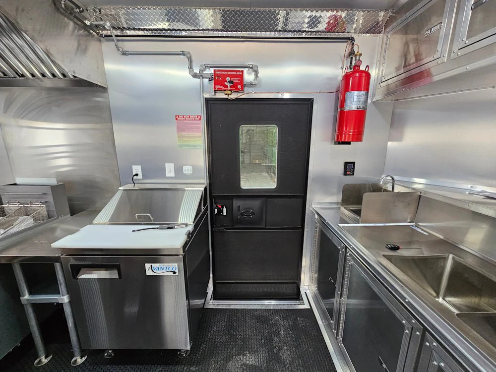 8.5' X 20' Blackout Concession Trailer BBQ Event Catering
