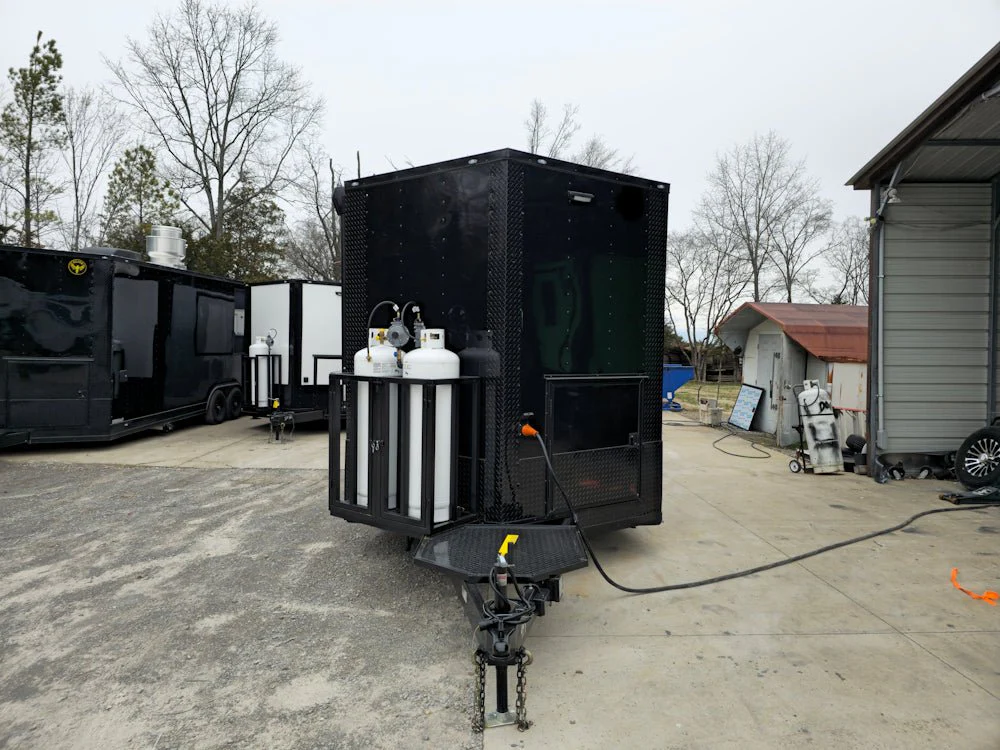 8.5' X 20' Blackout Concession Trailer BBQ Event Catering
