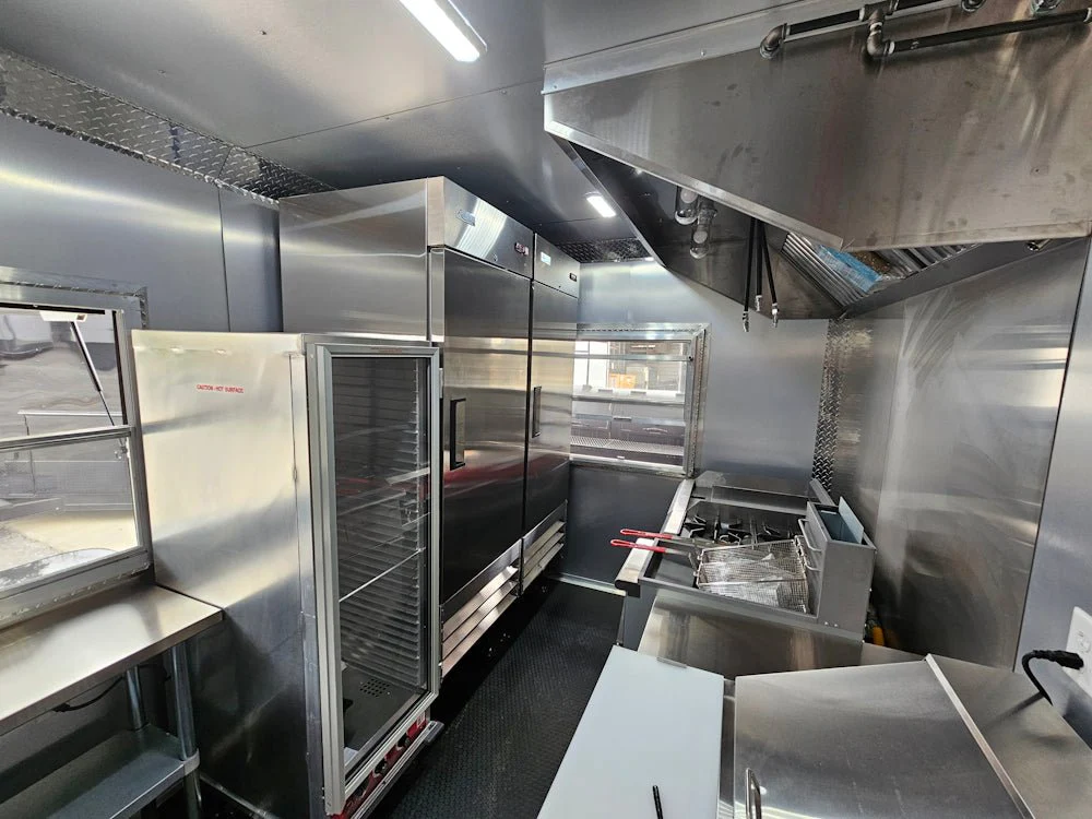 8.5' X 20' Blackout Concession Trailer BBQ Event Catering